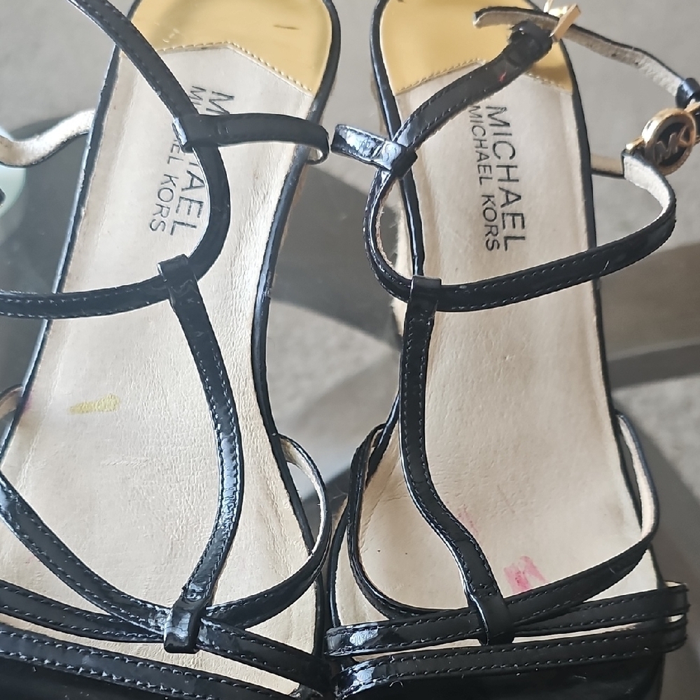 Michael Kors Black Strappy Sandals